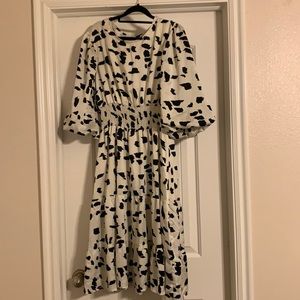 Abstract Print Dress